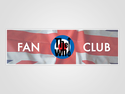 The Who Fan Club Banner banner email fan club music the who web design