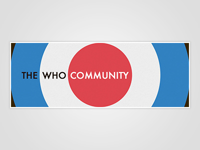 The Who Community Banner banner email fan club music the who web design