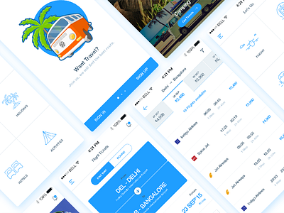 Let`s Go Travel App appdesign color flat ios iosapp minimal mobileapp mobiledesig travel ui uimobile uiux