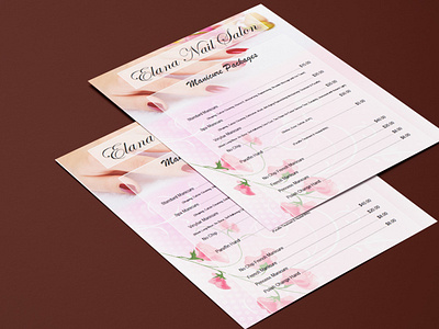 Menu or Pricelist Design