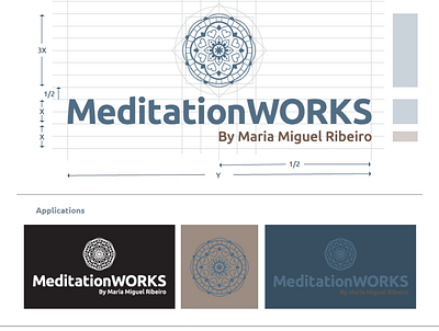 MeditationWorks branding graphic design illustration logo