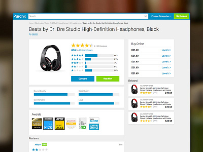 Purchx Product Screen ui web