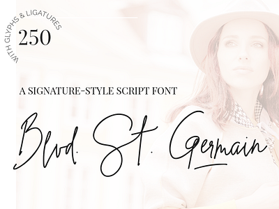 Blvd. St. Germain - A Signature-Style Script Font