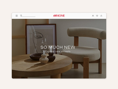 Furniture landing page design furniture landingpage typography ui ux website