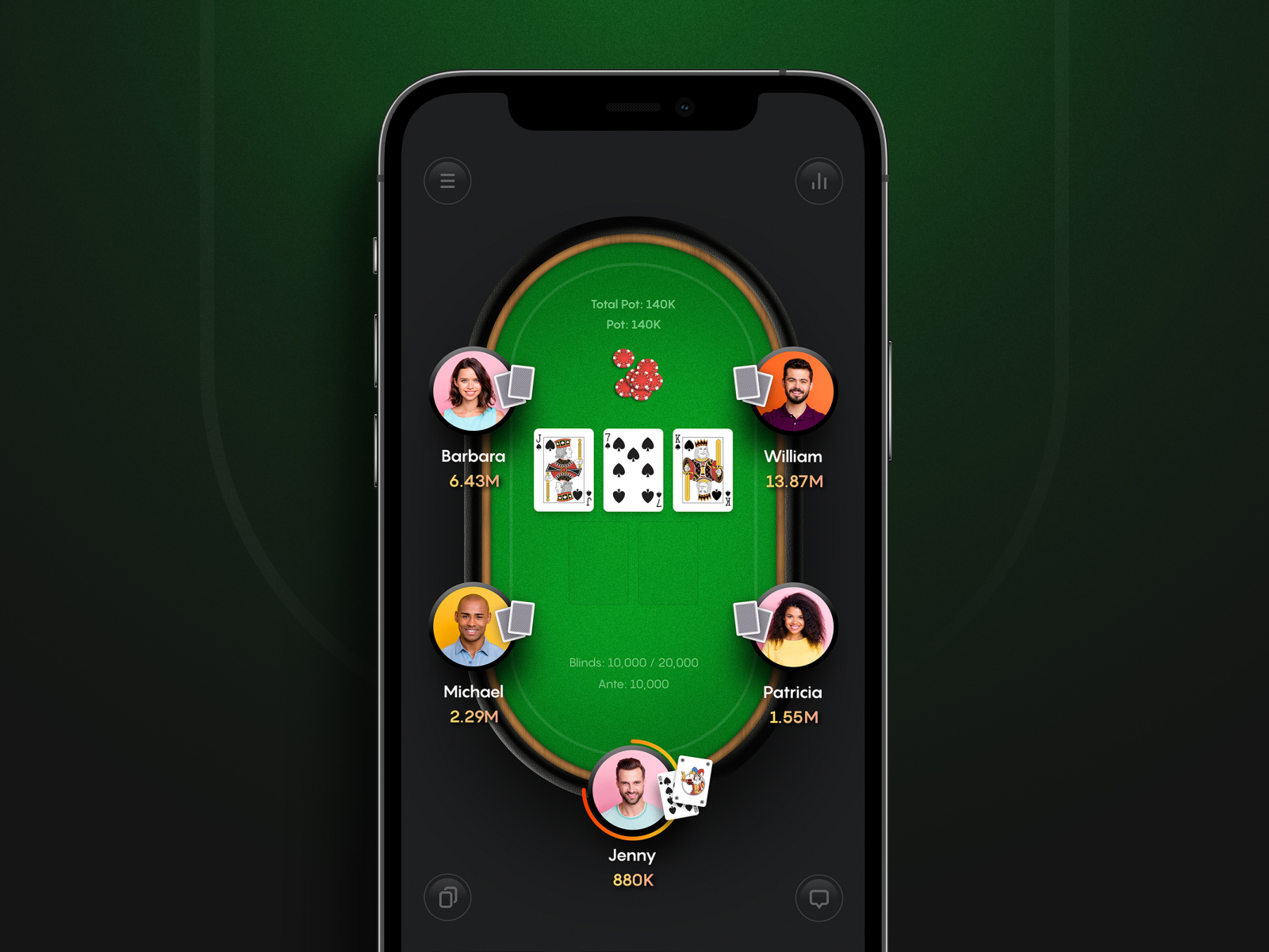 carbon poker mobile client
