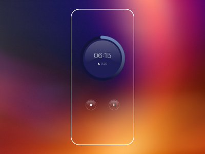 Timer | Sleep App | Countdown Timer alarm app design clean clock focus app minimal mobile app picker relax set time task time timer app timer ui trend2022 ui ux