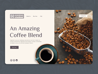 Coffee Landing Page - Daily UI 003