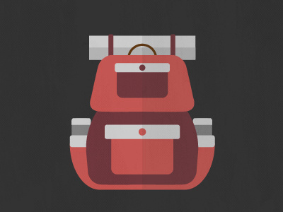 Camping Backpack backpack camping icon illustration