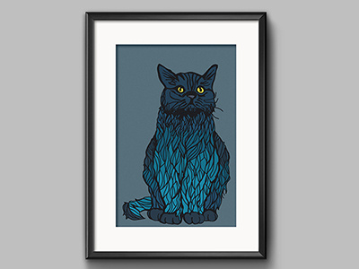 Selkirk Rex Cat cat illustration illustrator