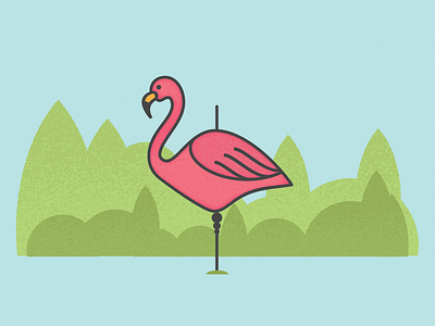 Plastic Flamingo flamingo illustration plastic years