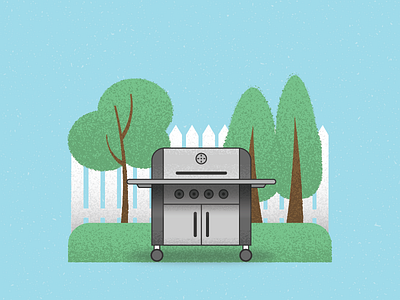 Grill Season grill illustration outdoors steak summer