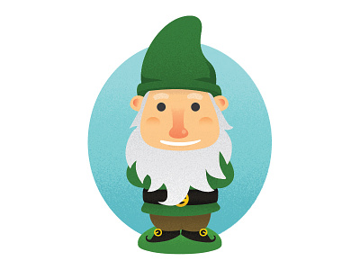 Garden Gnome beard elf garden garden gnome gnome illustration