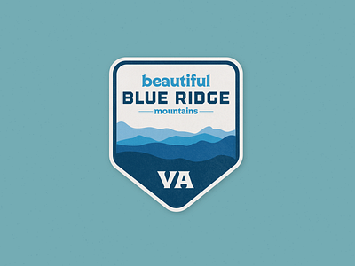 Blue Ridge badge beautiful blue ridge mountains va virginia