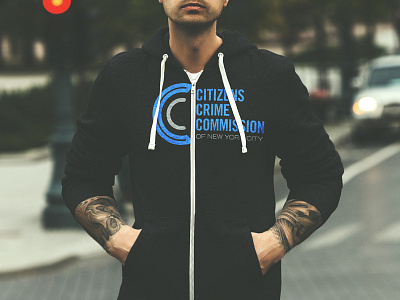 Citizens Crime Commission of NYC blue branding business c design hoodie logo new nyc