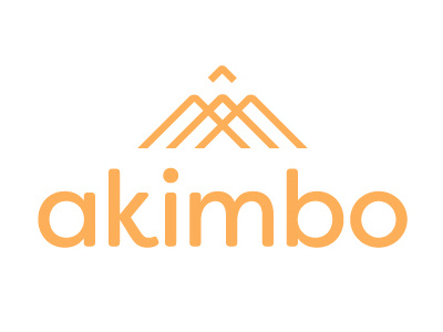 Akimbo akimbo branding concept job logo mountains