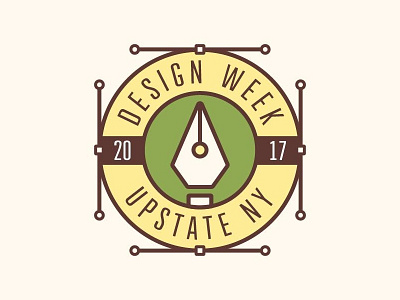 Design week UPSTNY branding design logo pen vector week