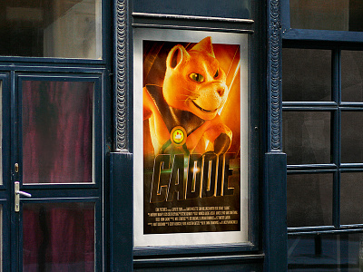 Catseye Pest Control Poster cat catseye control fake mockup movie pest poster