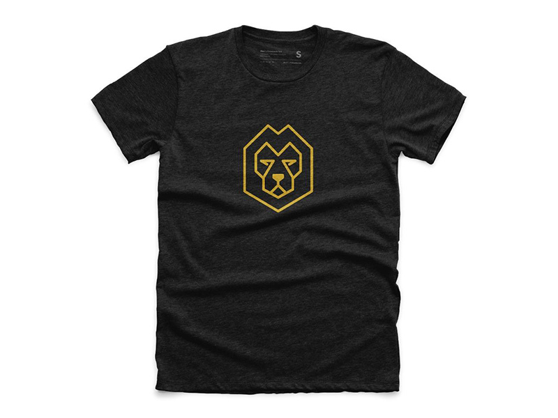 Aslan Creative Studio Logo Tee shirt illustration design branding bureau cotton lion tee logo studio creative aslan