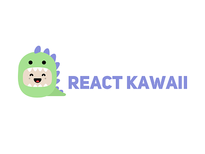React Kawaii Logo cute dragon javascript kawaii logo open react source