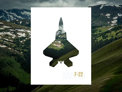 Air/Spacecraft Series: F-22 RAPTOR air force aircraft airplane f 22 fighter jet jet mountains nasa plane poster raptor typogaphy usaf