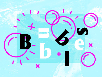 Weird Bubbles bubbles design illustration neon texture typography vector