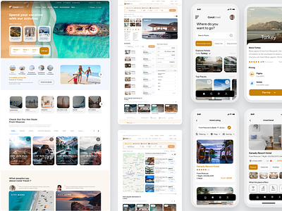 Travel Booking Responsive Design - UX / UI Design