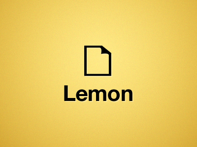 Lemon first Brand brand helvetica lemon lemonwallet yellow