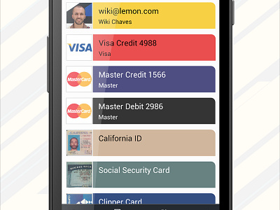 Lemon Wallet For Android By Wiki Chaves On Dribbble