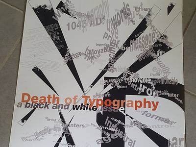 Death of Typography graphic design typography