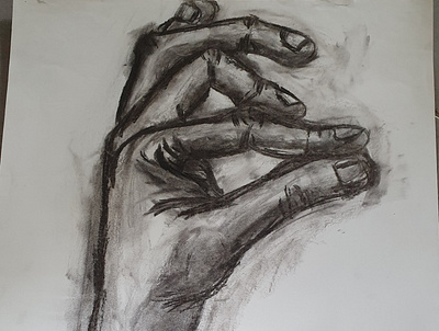 Hand charcoal sketch