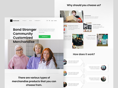 Community Fashion-Landingpage