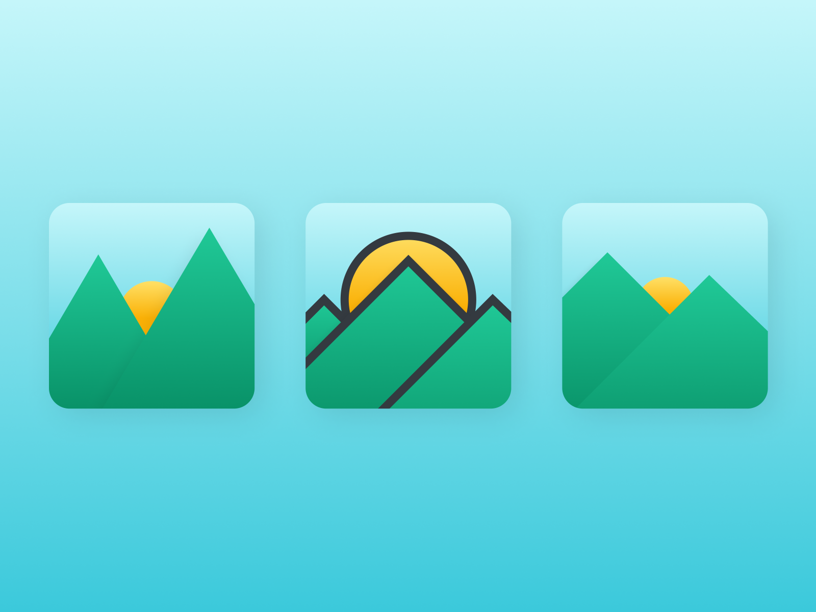 Mount Icon for Photo Gallery by Akmal Farhan on Dribbble