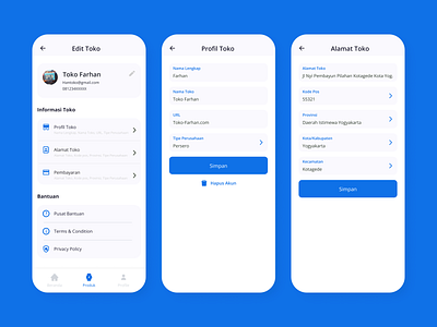 Setting Profile Screen figma profile screen setting ui user interface