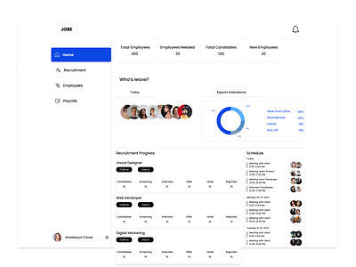 HRD DASHBOARD app design graphic design typography ui ux