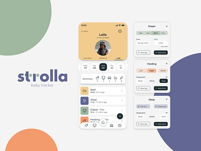 strolla - baby tracker app