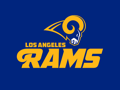 LA Rams rebrand concept football illustration la rams logo los angeles nfl nfl logo rams rebrand sports branding sports design sports logo sports logos