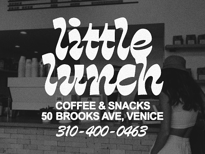 Little Lunch Coffee + Snacks branding cafe coffee design logo modern shop street texture trendy tshirt type typeography
