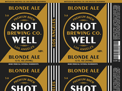 Shotwell 1920s beer branding identity label