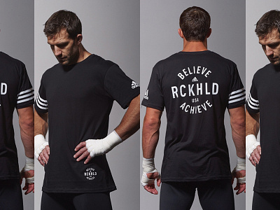 Adidas x Rockhold apparel clothing collab design graphic logo tshirt