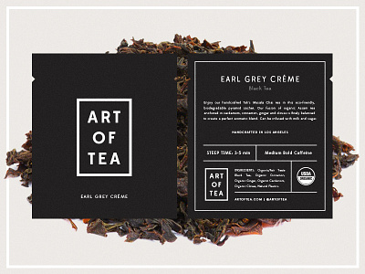 Art Of Tea branding coffee identity minimal modern packaging tea