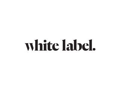 White Label Logo logo minimal serif type