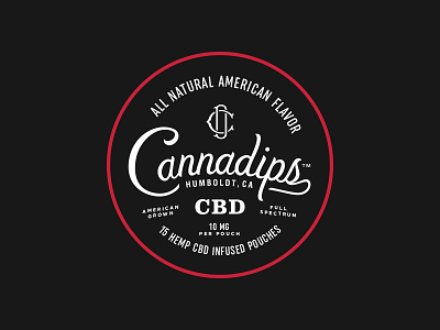 Cannadips branding cannabis cbd chewing marijuana packaging script tobacco