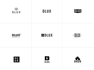 DLUX Logo branding cannabis cbd icon identity logo monogram thc type weed