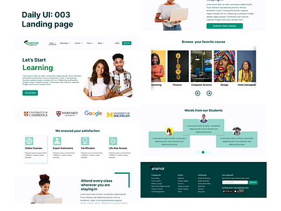 #DailyUI 003 Landing page design landing page ui