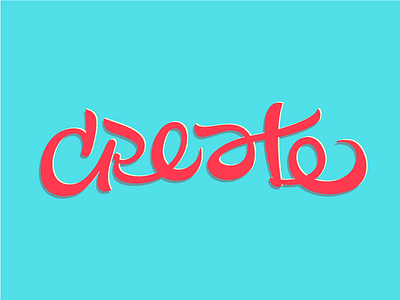 Create illustrator lettering vector
