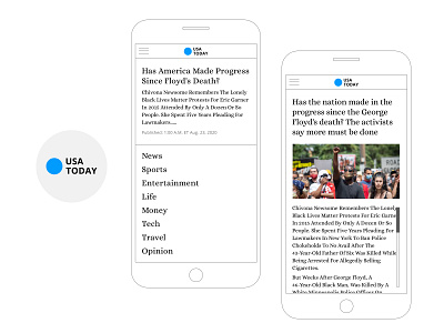 usatoday news news news app newspaper uxdesign wifreframe