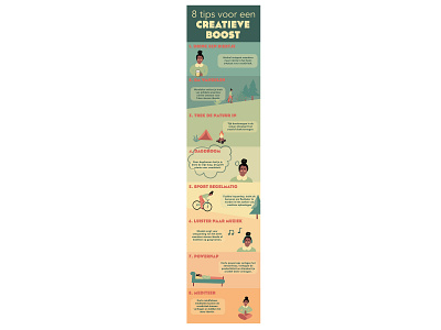 Infographic 'Creative Boost' design graphic design illustration infographic typography