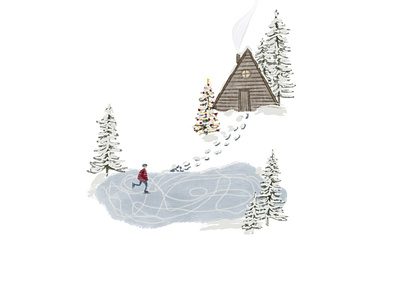 Winter Wonderland Illustration design illustration procreate illustration winter illustration