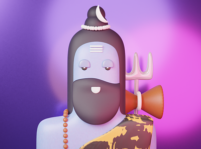 3D Toy God Series - Shiva 3d 3d art artwork blender design illustration mahadev shiva