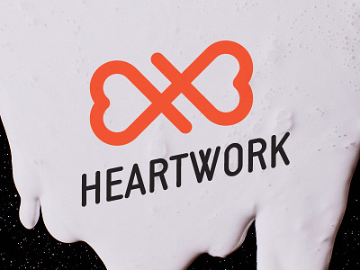 Heartwork heart line logo